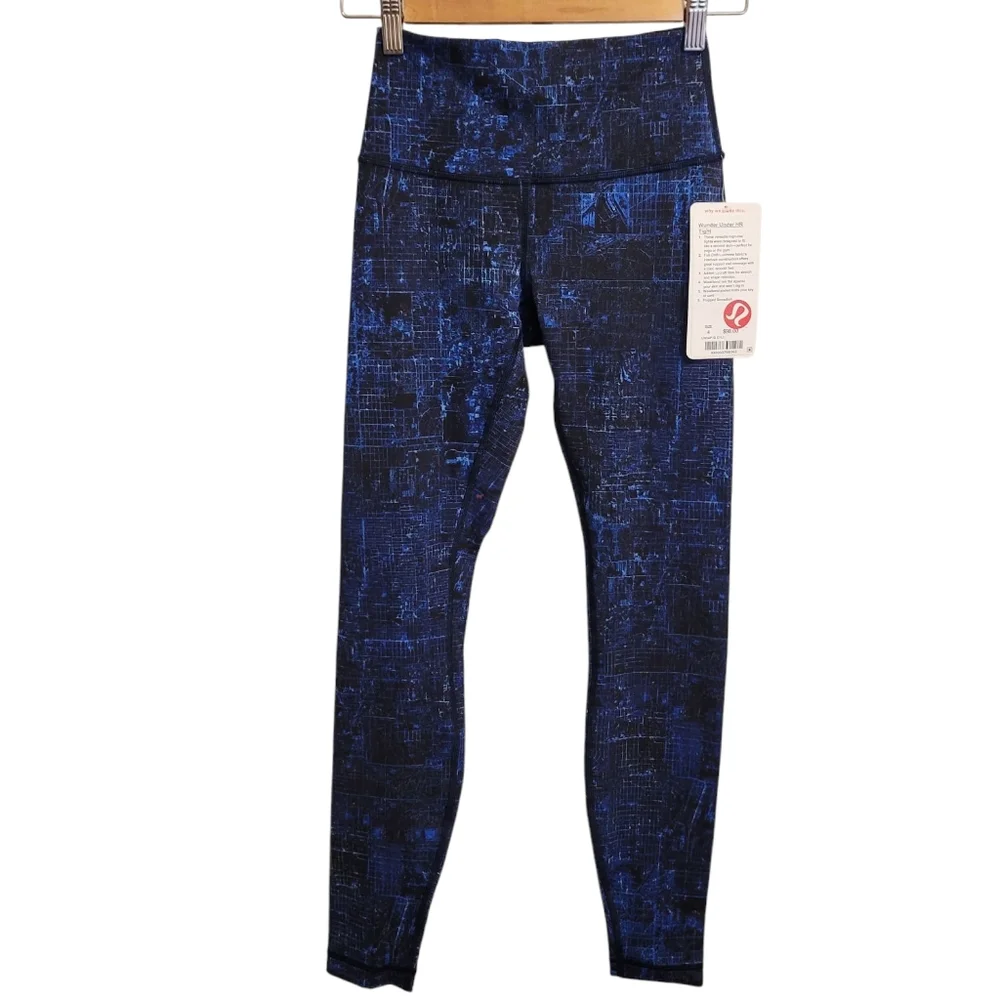 🆕️ Lululemon Wunder Under Hi-Rise Tight Leggings in City Lights Multi Black - Picture 5 of 10